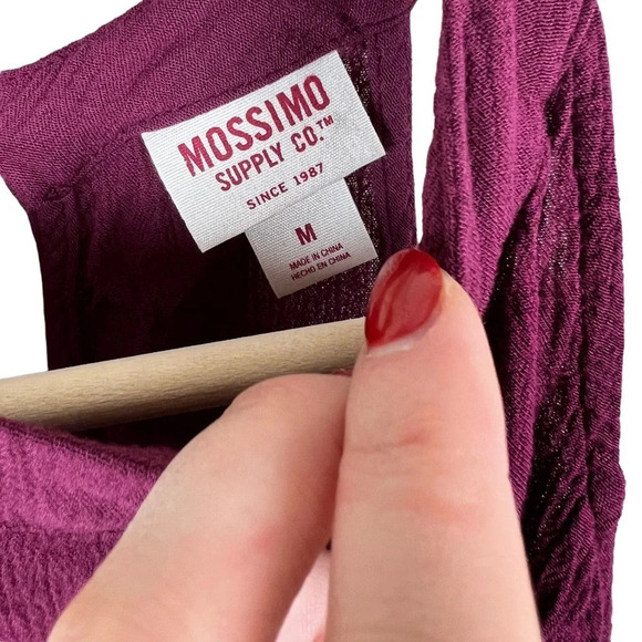 Mossimo • Black Cherry Woven Romper - Picture 8 of 12